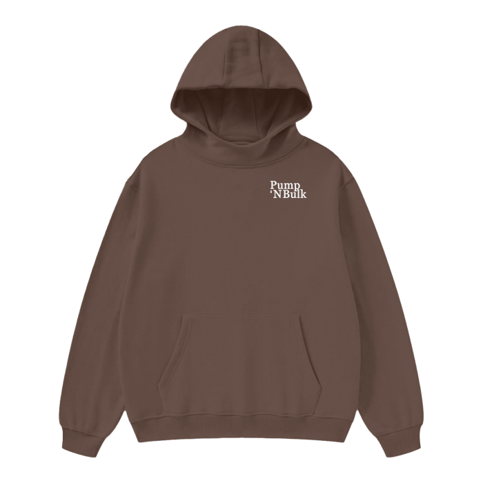High Neck Insulated FOG Solid Color Fleece Hoodie - 385 GSM