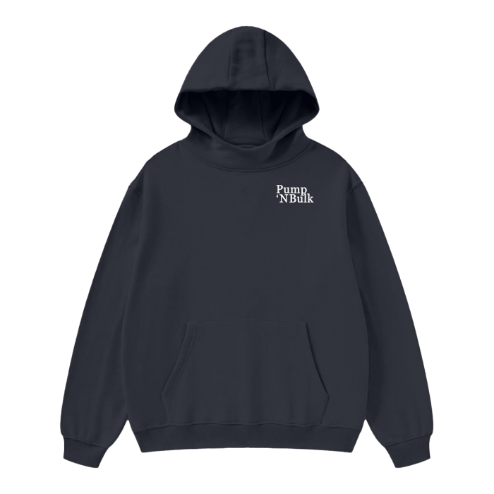 High Neck Insulated FOG Solid Color Fleece Hoodie - 385 GSM