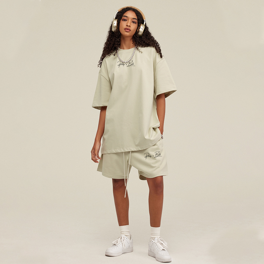 COORDINATO STREETWEAR OVERSIZE SABBIA